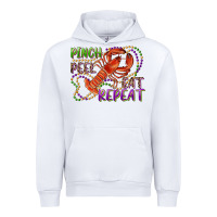 White pinch peel eat repeat crawfish Urban Hoodie - RanaPortraitStore