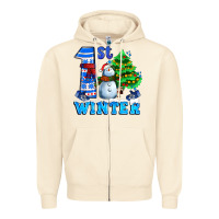 Sandshell first winter with snowman Zipper Hoodie - AdoDesignShop