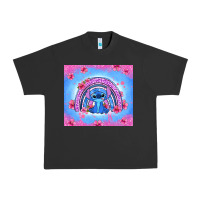 Pigment Black stitch rainbow Urban Heavy Tee - Zillion Design Studio