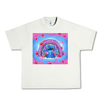 Pistachio stitch rainbow Urban Heavy Tee - Zillion Design Studio