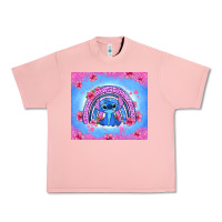 Salmon stitch rainbow Urban Heavy Tee - Zillion Design Studio