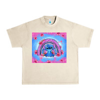 Sandshell stitch rainbow Urban Heavy Tee - Zillion Design Studio