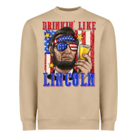 Mushroom drinking like lincoln Heavyweight Sweatshirt - texasbilliewilder