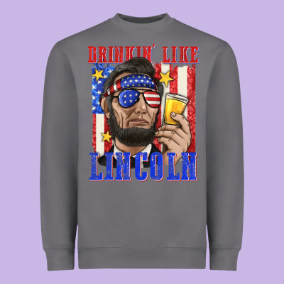 Heavyweight Sweatshirt drinking like lincoln