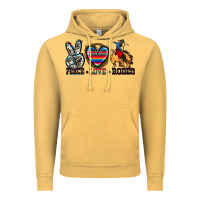 Vintage Mustard peace love rodeo Vintage Hoodie - Zillion Design Studio