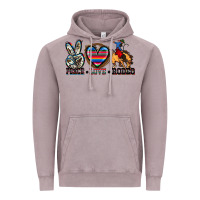 Vintage Zinc peace love rodeo Vintage Hoodie - Zillion Design Studio