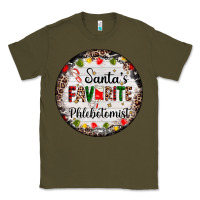 Army Green christmas santas favorite phlebotomist light Classic Tee - AdoDesignShop