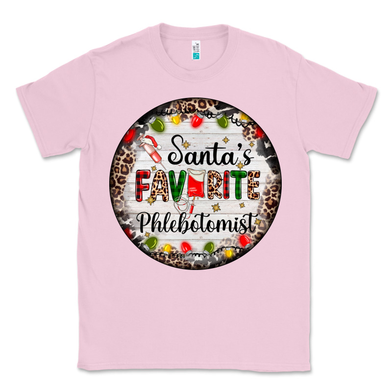 Christmas Santas Favorite Phlebotomist Light Classic Tee by AdoDesignShop | Teevron