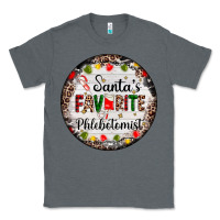 Charcoal Heather christmas santas favorite phlebotomist light Classic Tee - AdoDesignShop
