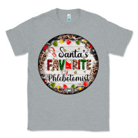 Heather Grey christmas santas favorite phlebotomist light Classic Tee - AdoDesignShop