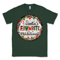 Sports Green christmas santas favorite phlebotomist light Classic Tee - AdoDesignShop