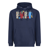 Navy autism Heavyweight Hoodie - MaliasSmallBusiness