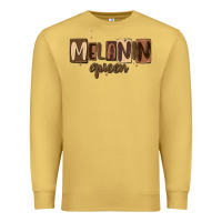 Antique Gold melanin queen Premium Sweatshirt - MaliasSmallBusiness