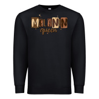 Black melanin queen Premium Sweatshirt - MaliasSmallBusiness