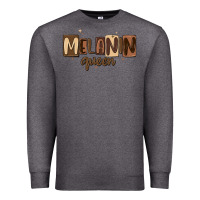 Charcoal Heather melanin queen Premium Sweatshirt - MaliasSmallBusiness