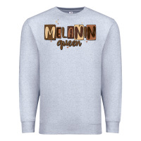 Heather Grey melanin queen Premium Sweatshirt - MaliasSmallBusiness