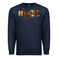 Navy melanin queen Premium Sweatshirt - MaliasSmallBusiness