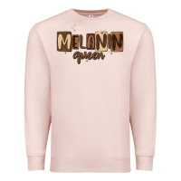 Pale Pink melanin queen Premium Sweatshirt - MaliasSmallBusiness