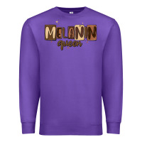 Purple melanin queen Premium Sweatshirt - MaliasSmallBusiness