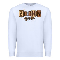 White melanin queen Premium Sweatshirt - MaliasSmallBusiness