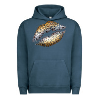 Pigment Midnight Navy Cheetah Lips Urban Hoodie - Bettercallsaul