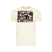 Vintage Arctic black and brown cowhide background Vintage Tee - BarkalooDesign