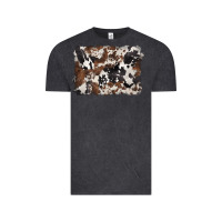 Vintage Black black and brown cowhide background Vintage Tee - BarkalooDesign