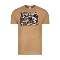 Vintage Camel black and brown cowhide background Vintage Tee - BarkalooDesign