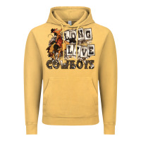 Vintage Mustard long live cowboys Vintage Hoodie - Zillion Design Studio