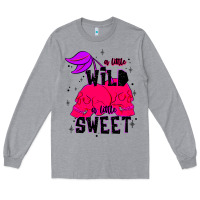 Heather Grey a little wild a little sweet Long Sleeve Tee - JahusDesignShop