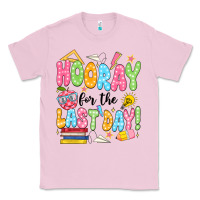 Bubblegum Pink hooray for the last day black Classic Tee - JahusDesignShop