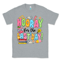 Heather Grey hooray for the last day black Classic Tee - JahusDesignShop