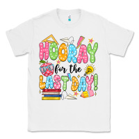 White hooray for the last day black Classic Tee - JahusDesignShop