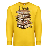 Lemon i teach strength bravery equality love history Premium Sweatshirt - MaliasSmallBusiness