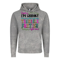 Cloud Rock sorry im cranky im going through my terrible forti Vintage Hoodie - texasbilliewilder