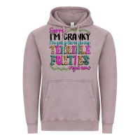 Vintage Zinc sorry im cranky im going through my terrible forti Vintage Hoodie - texasbilliewilder