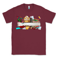 Burgundy preview teachers name Classic Tee - AdoDesignShop