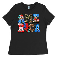 Black america with heart Ladies Tee - AdoDesignShop