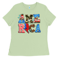 Matcha america with heart Ladies Tee - AdoDesignShop