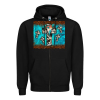 Black bull skull cross tumbler Zipper Hoodie - JahusDesignShop