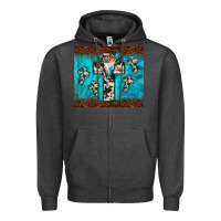 Charcoal Heather bull skull cross tumbler Zipper Hoodie - JahusDesignShop