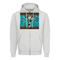 Bull Skull Cross Tumbler Zipper Hoodie | Teevron