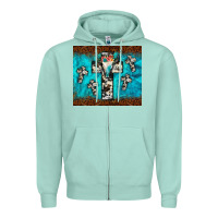 Seafoam bull skull cross tumbler Zipper Hoodie - JahusDesignShop