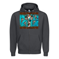 Smoke bull skull cross tumbler Zipper Hoodie - JahusDesignShop