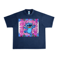 Navy stitch ohana Urban Heavy Tee - Zillion Design Studio