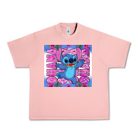 Salmon stitch ohana Urban Heavy Tee - Zillion Design Studio