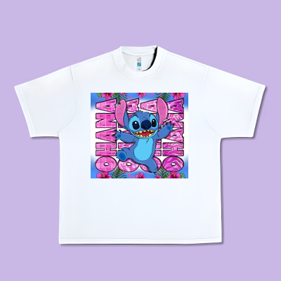 Stitch Ohana Urban Heavy Tee Designed By Zillion Design Studio