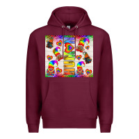 Burgundy Western Human LGBTQ+ Tumbler Premium Hoodie - BundleAndBundleShop