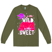 Army Green a little wild a little sweet Long Sleeve Tee - JahusDesignShop