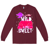 Burgundy a little wild a little sweet Long Sleeve Tee - JahusDesignShop